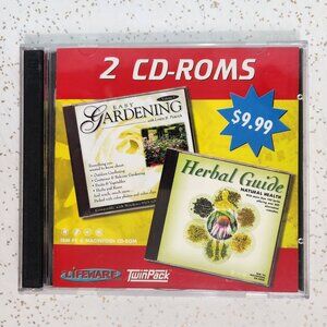 Easy Gardening & Herbal Guide 2 Disc Vintage PC Software Set